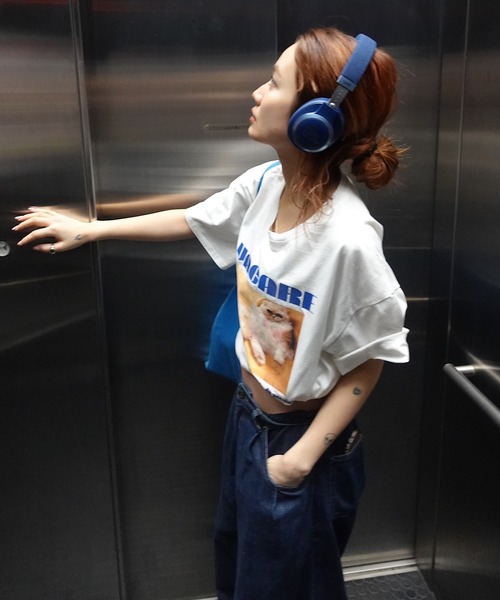 TEEN BOOP(ティーンブープ)の「CATフォトTee(Tシャツ/カットソー・レディース・ブラック/ホワイト・FREE)」の16枚目の写真