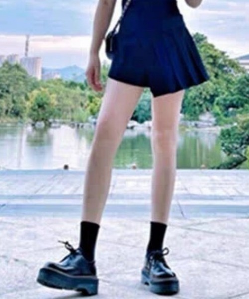 Ritzy（リッツィー）の「厚底 レースアップシューズ（ローファー・レディース・ブラック・23/23.5/24/24.5/25）」の7枚目の写真