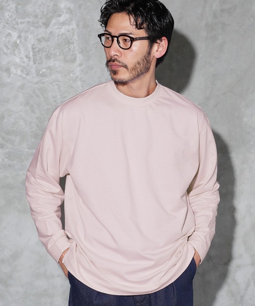 jiggys shop(ジギーズショップ)の「フェード ピグメント加工 クルーネック ロンT カットソー(Tシャツ/カットソー・メンズ・ライトブルー/グレー/パープル/ブラック系その他/ライトピンク・LARGE/X-LARGE/MEDIUM)」の5枚目の写真