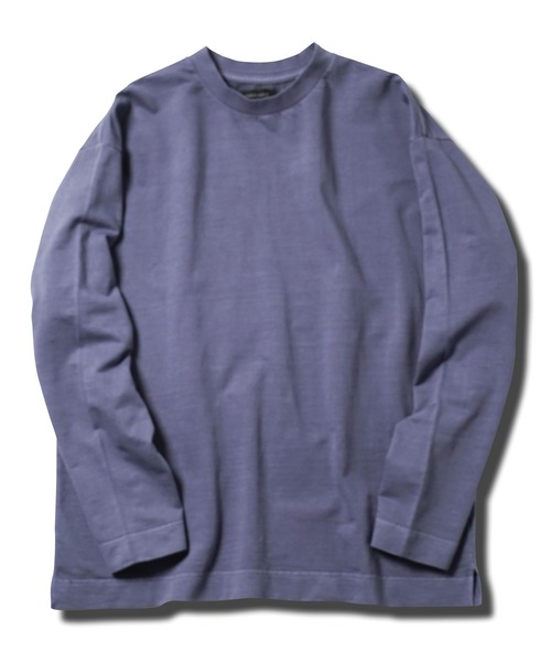 jiggys shop(ジギーズショップ)の「フェード ピグメント加工 クルーネック ロンT カットソー(Tシャツ/カットソー・メンズ・ライトブルー/グレー/パープル/ブラック系その他/ライトピンク・LARGE/X-LARGE/MEDIUM)」の9枚目の写真