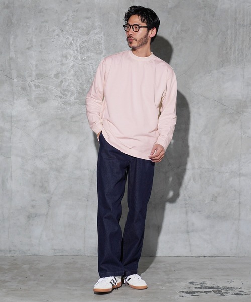 jiggys shop(ジギーズショップ)の「フェード ピグメント加工 クルーネック ロンT カットソー(Tシャツ/カットソー・メンズ・ライトブルー/グレー/パープル/ブラック系その他/ライトピンク・LARGE/X-LARGE/MEDIUM)」の21枚目の写真