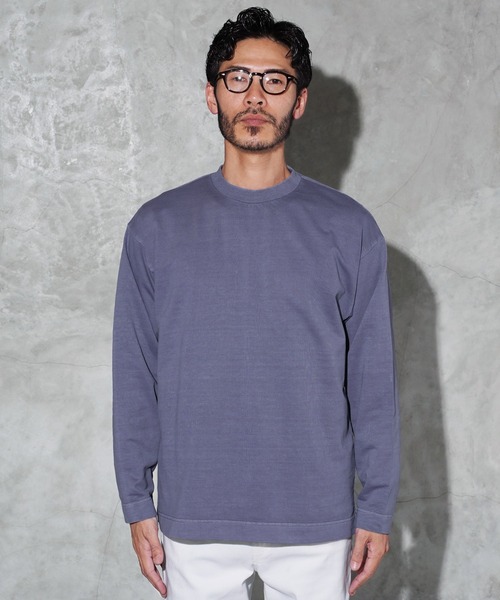 jiggys shop(ジギーズショップ)の「フェード ピグメント加工 クルーネック ロンT カットソー(Tシャツ/カットソー・メンズ・ライトブルー/グレー/パープル/ブラック系その他/ライトピンク・LARGE/X-LARGE/MEDIUM)」の22枚目の写真