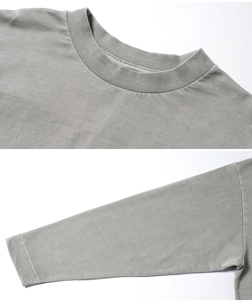 jiggys shop(ジギーズショップ)の「フェード ピグメント加工 クルーネック ロンT カットソー(Tシャツ/カットソー・メンズ・ライトブルー/グレー/パープル/ブラック系その他/ライトピンク・LARGE/X-LARGE/MEDIUM)」の17枚目の写真