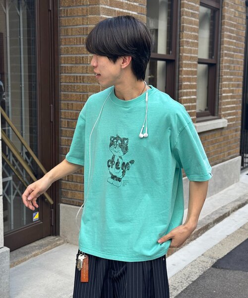 CPCM（シーピーシーエム）の「CPCMマスコットキャラT（Tシャツ/カットソー・レディース・ブラック/ホワイト/ライム/オレンジ/ネイビー/レッド/イエロー/ホワイト系その他/オリーブ/ブラウン/ブルー・SMALL/LARGE/MEDIUM/X-LARGE）」の8枚目の写真