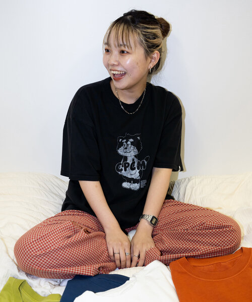 CPCM（シーピーシーエム）の「CPCMマスコットキャラT（Tシャツ/カットソー・レディース・オレンジ/ホワイト/ブラック/ネイビー/ライム/イエロー/レッド/ホワイト系その他/オリーブ・MEDIUM/X-LARGE/SMALL/LARGE）」の3枚目の写真
