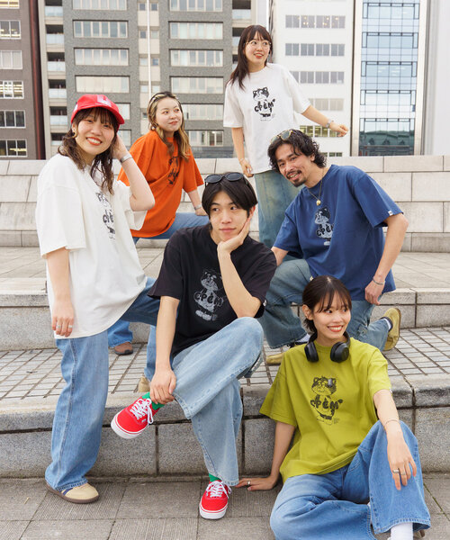 CPCM（シーピーシーエム）の「CPCMマスコットキャラT（Tシャツ/カットソー・レディース・オレンジ/ホワイト/ブラック/ネイビー/ライム/イエロー/レッド/ホワイト系その他/オリーブ・MEDIUM/X-LARGE/SMALL/LARGE）」の11枚目の写真