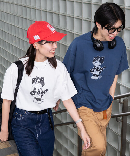 CPCM（シーピーシーエム）の「CPCMマスコットキャラT（Tシャツ/カットソー・レディース・オレンジ/ホワイト/ブラック/ネイビー/ライム/イエロー/レッド/ホワイト系その他/オリーブ・MEDIUM/X-LARGE/SMALL/LARGE）」の13枚目の写真