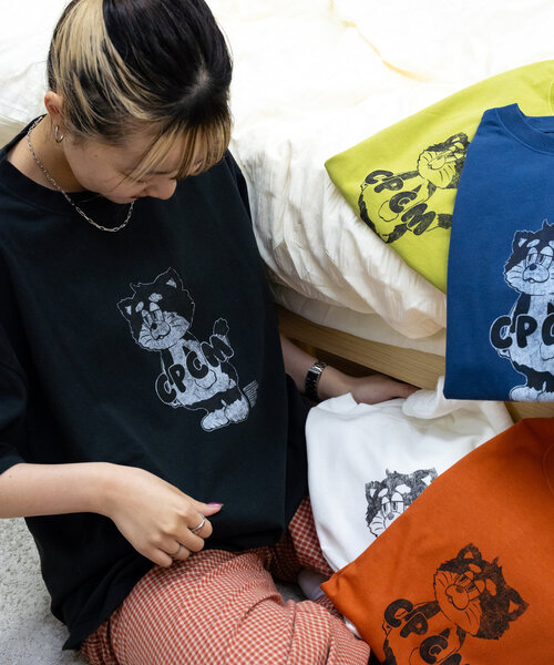 CPCM(シーピーシーエム)の「CPCMマスコットキャラT(Tシャツ/カットソー・レディース・ブラック/ホワイト/ライム/オレンジ/ネイビー/レッド/イエロー/ホワイト系その他/オリーブ・SMALL/LARGE/MEDIUM/X-LARGE)」の10枚目の写真