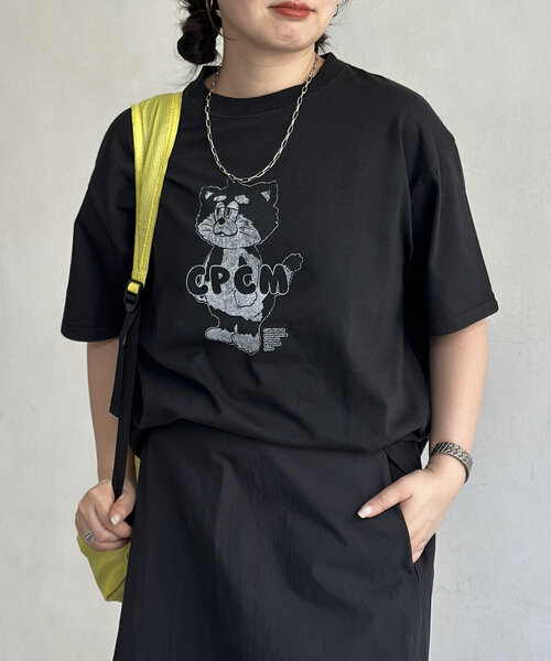 CPCM(シーピーシーエム)の「CPCMマスコットキャラT(Tシャツ/カットソー・レディース・ブラック/ホワイト/ライム/オレンジ/ネイビー/レッド/イエロー/ホワイト系その他/オリーブ・SMALL/LARGE/MEDIUM/X-LARGE)」の12枚目の写真