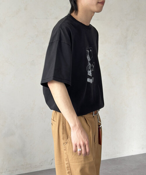 CPCM(シーピーシーエム)の「CPCMマスコットキャラT(Tシャツ/カットソー・レディース・ブラック/ホワイト/ライム/オレンジ/ネイビー/レッド/イエロー/ホワイト系その他/オリーブ・SMALL/LARGE/MEDIUM/X-LARGE)」の19枚目の写真