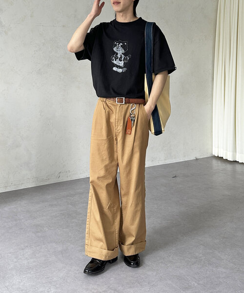 CPCM(シーピーシーエム)の「CPCMマスコットキャラT(Tシャツ/カットソー・レディース・ブラック/ホワイト/ライム/オレンジ/ネイビー/レッド/イエロー/ホワイト系その他/オリーブ・SMALL/LARGE/MEDIUM/X-LARGE)」の21枚目の写真