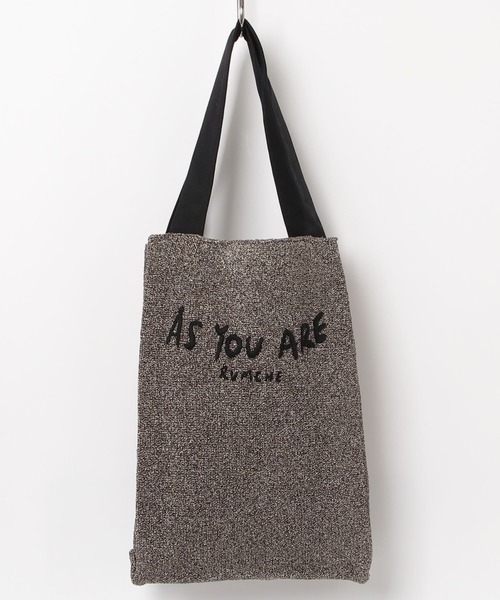 RUMCHE(ラムシェ)の「Bond Yarn Tote Bag / ボンドヤーントートバッグ(トートバッグ・レディース・ブラック/ゴールド・FREE)」の2枚目の写真