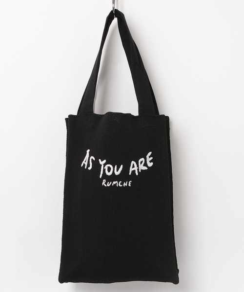 RUMCHE(ラムシェ)の「Bond Yarn Tote Bag / ボンドヤーントートバッグ(トートバッグ・レディース・ブラック/ゴールド・FREE)」の1枚目の写真