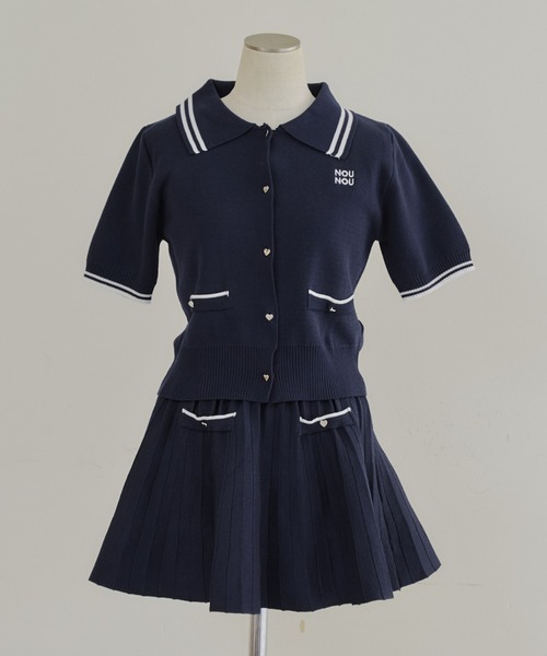 Another Branch olive des olive(アナザーブランチオリーブデオリーブ)の「ニットポロSETUP(ワンピース・レディース・アイボリー/トップグレー/ネイビー/ブラウン・FREE)」の6枚目の写真