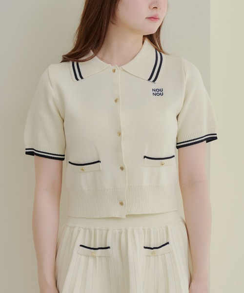 Another Branch olive des olive(アナザーブランチオリーブデオリーブ)の「ニットポロSETUP(ワンピース・レディース・アイボリー/トップグレー/ネイビー/ブラウン・FREE)」の21枚目の写真