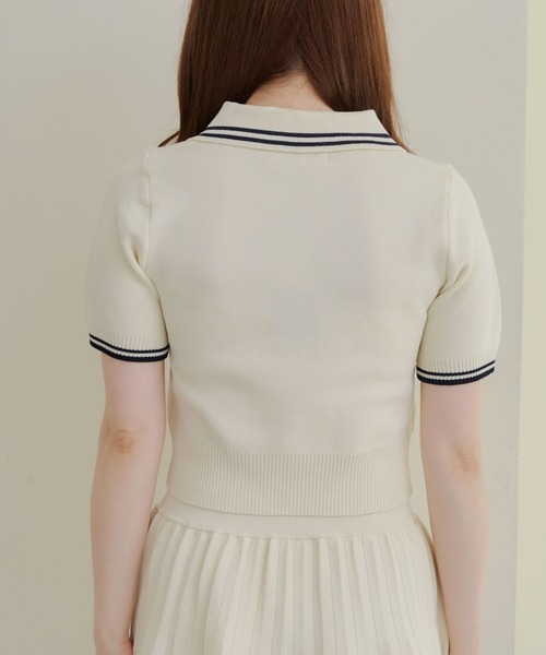 Another Branch olive des olive(アナザーブランチオリーブデオリーブ)の「ニットポロSETUP(ワンピース・レディース・アイボリー/トップグレー/ネイビー/ブラウン・FREE)」の19枚目の写真