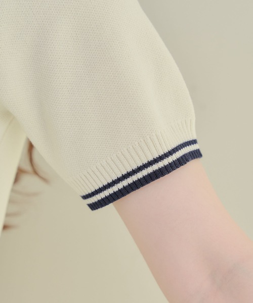 Another Branch olive des olive(アナザーブランチオリーブデオリーブ)の「ニットポロSETUP(ワンピース・レディース・アイボリー/トップグレー/ネイビー/ブラウン・FREE)」の15枚目の写真