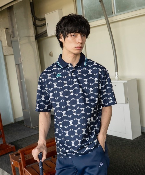 Kappa（カッパ）の「【Kappa/カッパ】半袖ポロシャツ　ゴルフ　おしゃれなギフトに最適！（シャツ/ブラウス・メンズ・ホワイト/ネイビー/ブラック・MEDIUM/X-LARGE/LARGE）」の3枚目の写真