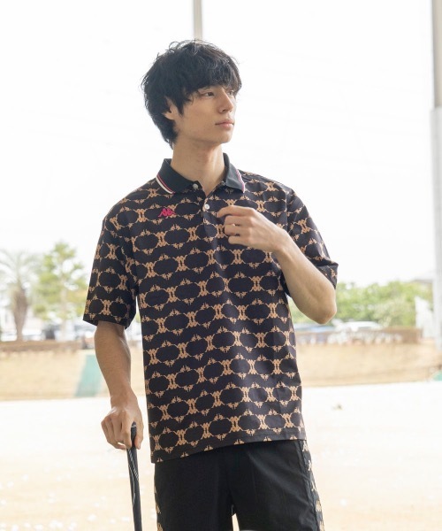 Kappa（カッパ）の「【Kappa/カッパ】半袖ポロシャツ　ゴルフ　おしゃれなギフトに最適！（シャツ/ブラウス・メンズ・ホワイト/ネイビー/ブラック・MEDIUM/X-LARGE/LARGE）」の2枚目の写真