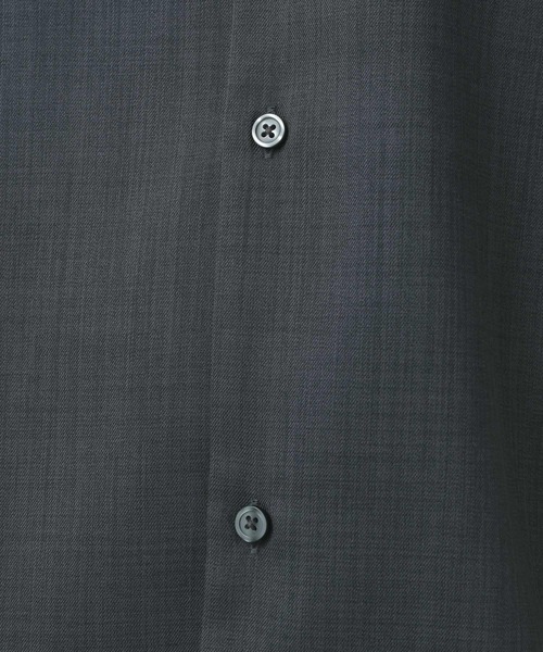 BAYFLOW（ベイフロー）の「【吸水速乾・UVケア】UMWオープンカラー半袖シャツ[セットアップ可]（シャツ/ブラウス・メンズ・ブルー/チャコール/ライトグリーン・MEDIUM/LARGE/SMALL）」の7枚目の写真