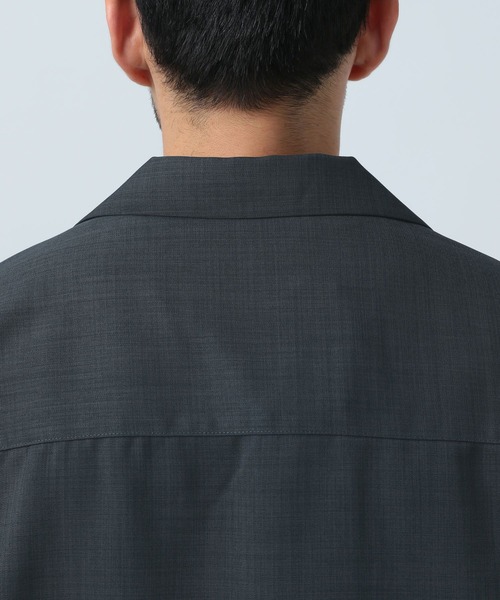 BAYFLOW（ベイフロー）の「【吸水速乾・UVケア】UMWオープンカラー半袖シャツ[セットアップ可]（シャツ/ブラウス・メンズ・ブルー/チャコール/ライトグリーン・MEDIUM/LARGE/SMALL）」の18枚目の写真