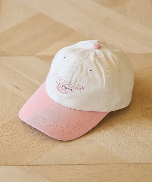 earth music&ecology（アースミュージックアンドエコロジー）の「ロゴ刺繍配色ツイルキャップ（キャップ・レディース・ネイビー/アイボリー/オフホワイト・FREE）」の16枚目の写真