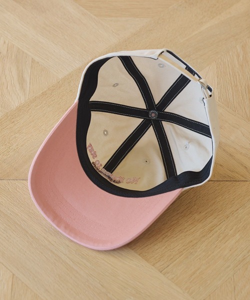 earth music&ecology（アースミュージックアンドエコロジー）の「ロゴ刺繍配色ツイルキャップ（キャップ・レディース・ネイビー/アイボリー/オフホワイト・FREE）」の13枚目の写真