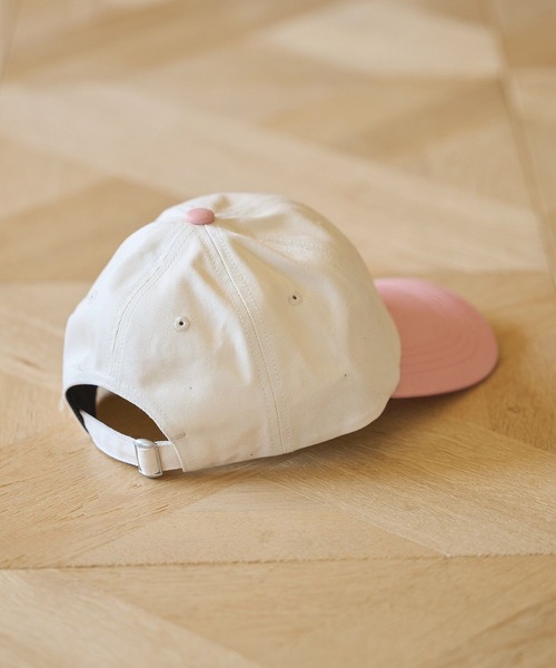 earth music&ecology（アースミュージックアンドエコロジー）の「ロゴ刺繍配色ツイルキャップ（キャップ・レディース・ネイビー/アイボリー/オフホワイト・FREE）」の14枚目の写真