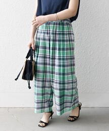 SHIPS any | SHIPS any:〈洗濯機可能〉マドラス チェック タック フレア パンツ(その他パンツ)