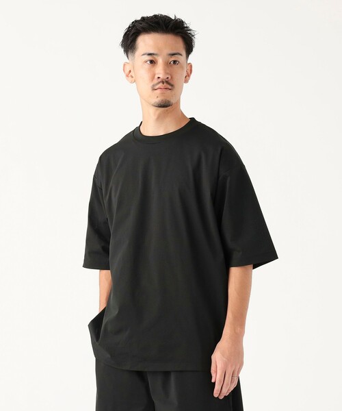 B:MING by BEAMS(ビーミングバイビームス)の「メッシュ クルーネック Tシャツ(Tシャツ/カットソー・メンズ・ブルー系その他/ブラック・SMALL/MEDIUM/LARGE/X-LARGE)」の1枚目の写真