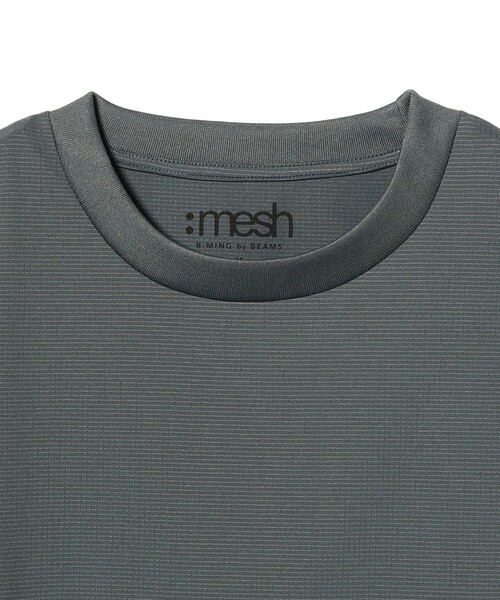 B:MING by BEAMS(ビーミングバイビームス)の「メッシュ クルーネック Tシャツ(Tシャツ/カットソー・メンズ・ブルー系その他/ブラック・SMALL/MEDIUM/LARGE/X-LARGE)」の9枚目の写真