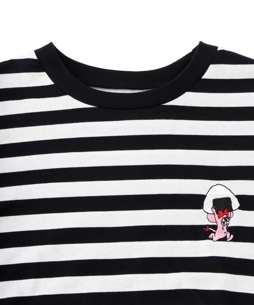 PUNYUS(プニュズ)の「ワンポイントボーダーTシャツ(Tシャツ/カットソー・レディース・その他1/その他2・1/2/3/4)」の6枚目の写真