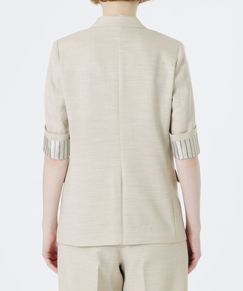 LOVELESS（ラブレス）の「ウォッシャブルハーフスリーブジャケット（テーラードジャケット・レディース・ベージュ系その他3・34/36）」の9枚目の写真