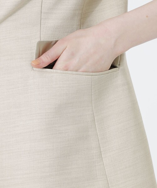 LOVELESS（ラブレス）の「ウォッシャブルハーフスリーブジャケット（テーラードジャケット・レディース・ベージュ系その他3・34/36）」の6枚目の写真