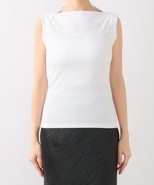 La boutique BonBon(ラブティックボンボン)の「【夏のヘルシーコーデ】リブタンク(Tシャツ/カットソー・レディース・ブラック/グレイッシュベージュ/ホワイト/ピンク・FREE)」の13枚目の写真