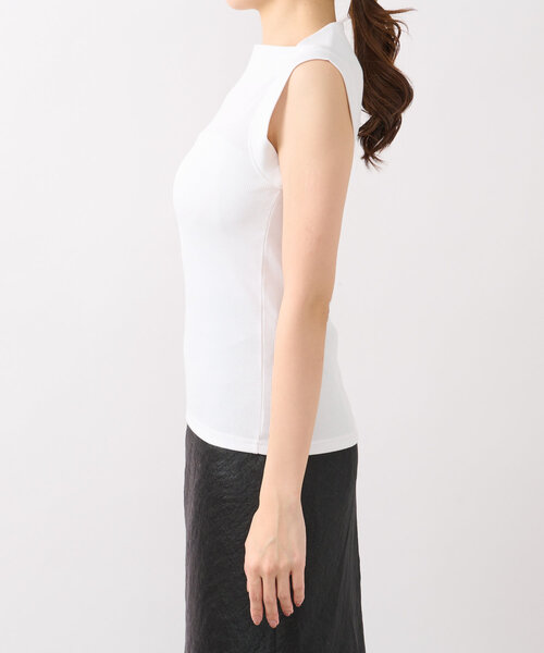 La boutique BonBon(ラブティックボンボン)の「【夏のヘルシーコーデ】リブタンク(Tシャツ/カットソー・レディース・ブラック/グレイッシュベージュ/ホワイト/ピンク・FREE)」の14枚目の写真