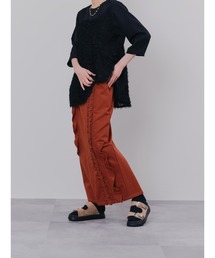 DOLLUPOOPS | ミックスフリルカツラギタイトスカート(スカート)