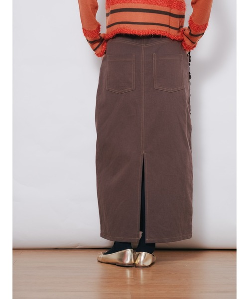 DOLLUPOOPS(ドールアップウップス)の「ミックスフリルカツラギタイトスカート(スカート・レディース・カーキ/ブラック/レンガ/ブラウン・38)」の7枚目の写真