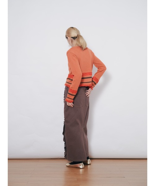 DOLLUPOOPS(ドールアップウップス)の「ミックスフリルカツラギタイトスカート(スカート・レディース・カーキ/ブラック/レンガ/ブラウン・38)」の14枚目の写真