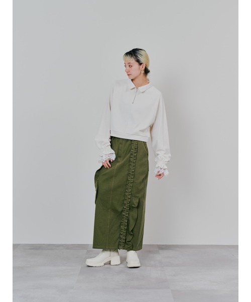 ドルガバスカート Floral-print charmeuse calf-length skirt in Print for Women