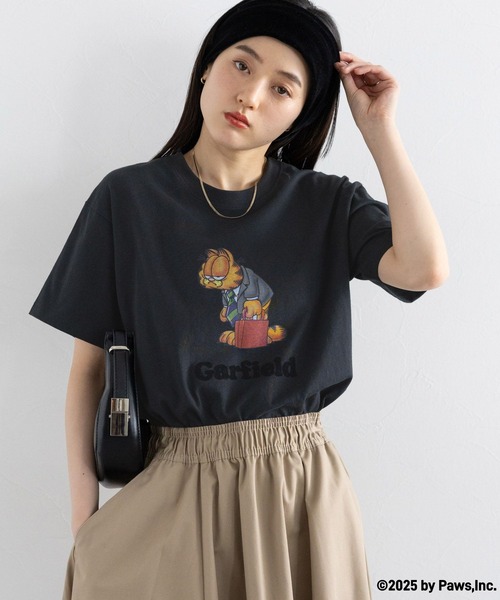 RAGEBLUE（レイジブルー）の「＜Garfield/ガーフィールド ＞プリントTシャツ（Tシャツ/カットソー・レディース・ブラック/ホワイト・FREE）」の9枚目の写真