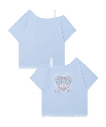 レースリボンハートTシャツ (SS)