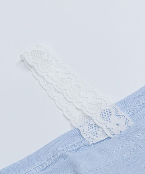 HOOK(フック)の「レースリボンハートTシャツ (SS)(Tシャツ/カットソー・レディース・ライトベージュ/ブルー・SMALL/MEDIUM)」の7枚目の写真