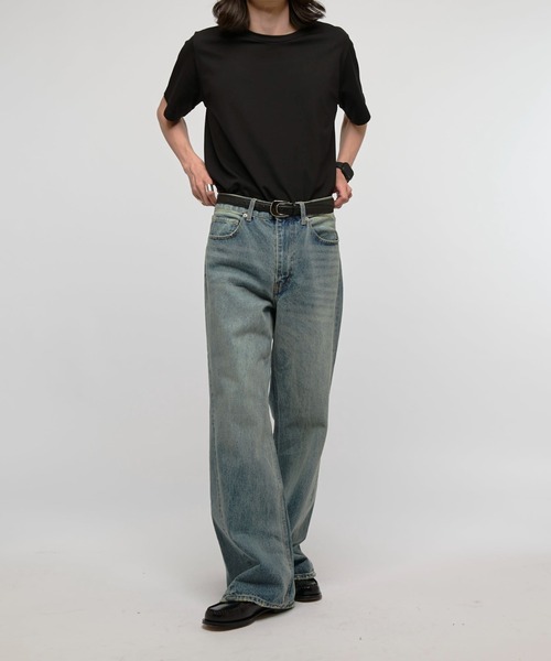 Lui's（ルイス）の「アンスキニーフレアデニムパンツ（デニムパンツ・メンズ・スミクロ/インディゴブルー・30/32/34）」の4枚目の写真