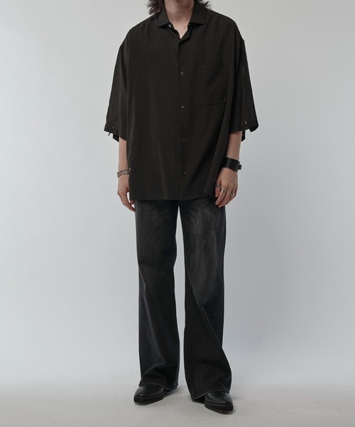 Lui's（ルイス）の「アンスキニーフレアデニムパンツ（デニムパンツ・メンズ・スミクロ/インディゴブルー・30/32/34）」の14枚目の写真