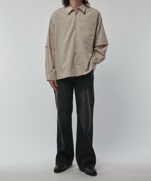 Lui's（ルイス）の「アンスキニーフレアデニムパンツ（デニムパンツ・メンズ・スミクロ/インディゴブルー・30/32/34）」の15枚目の写真