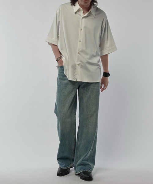 Lui's（ルイス）の「アンスキニーフレアデニムパンツ（デニムパンツ・メンズ・スミクロ/インディゴブルー・30/32/34）」の16枚目の写真