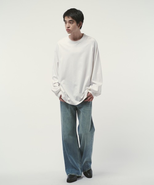 Lui's（ルイス）の「アンスキニーフレアデニムパンツ（デニムパンツ・メンズ・スミクロ/インディゴブルー・30/32/34）」の11枚目の写真