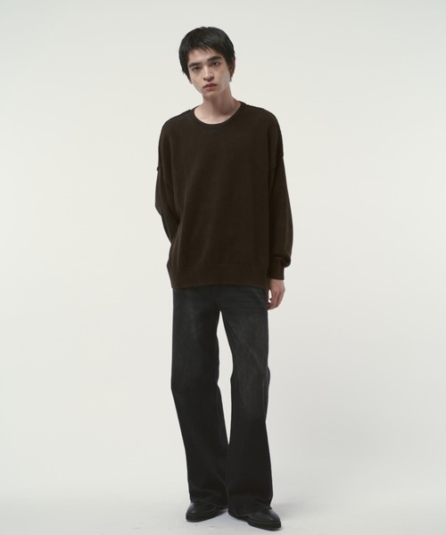 Lui's（ルイス）の「アンスキニーフレアデニムパンツ（デニムパンツ・メンズ・スミクロ/インディゴブルー・30/32/34）」の5枚目の写真