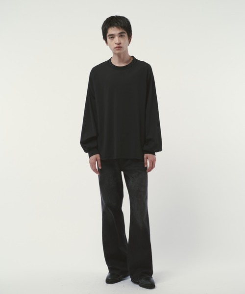 Lui's（ルイス）の「アンスキニーフレアデニムパンツ（デニムパンツ・メンズ・スミクロ/インディゴブルー・30/32/34）」の6枚目の写真